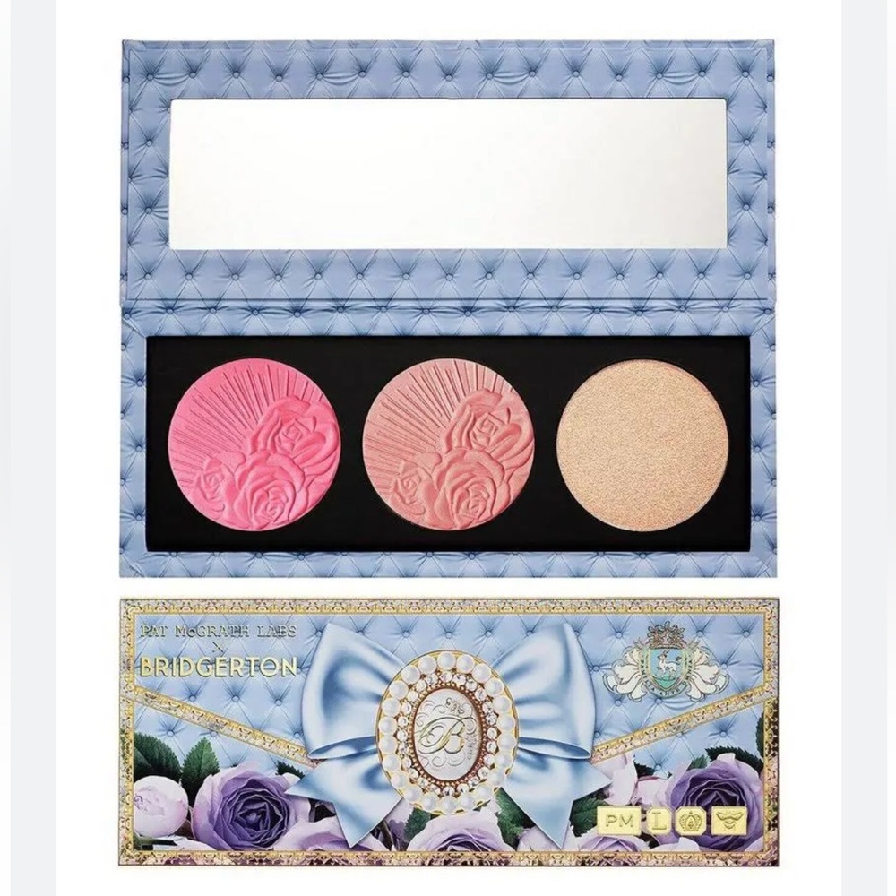 BNIB Pat McGrath x Bridgerton Divine Blush & Glow Trio : Love at First Blush